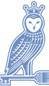 Noble Painting's blue Owl Logo